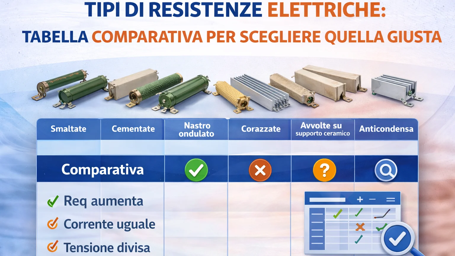 Tipi di resistenze elettriche: ecco come scegliere quella giusta
