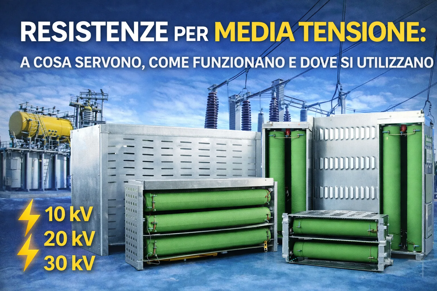 Resistenze per media tensione: a cosa servono e come funzionano