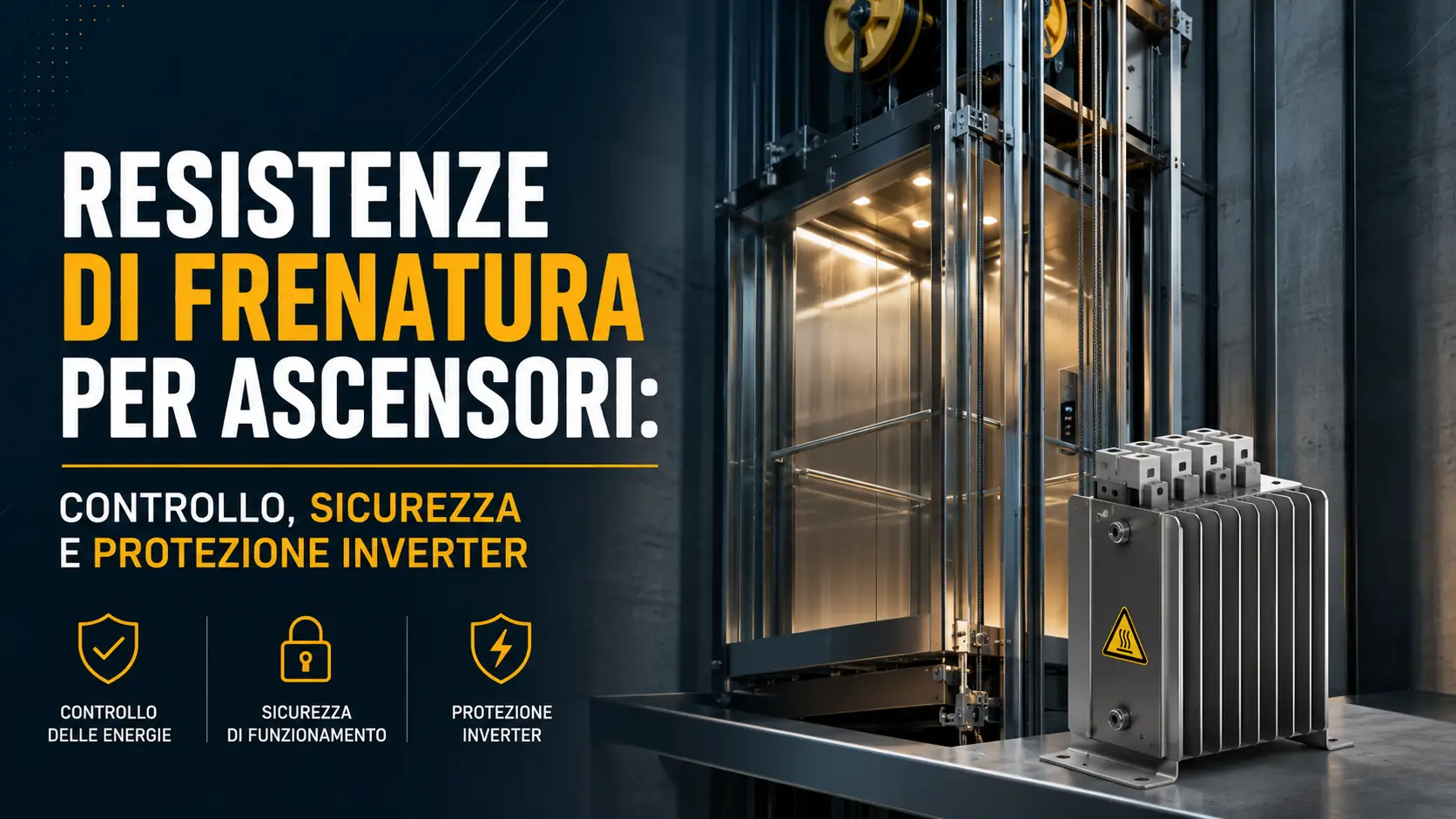 Resistenze di frenatura per ascensori: controllo, sicurezza e protezione inverter