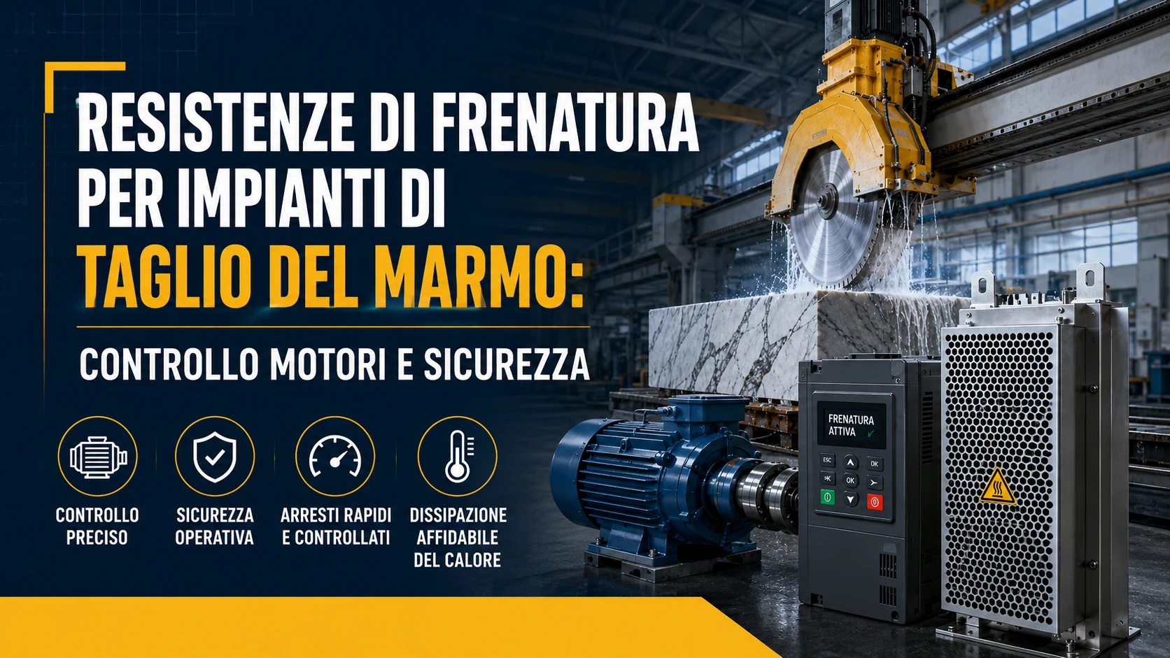 Resistenze Di Frenatura Per Impianti Di Taglio Del Marmo: Controllo Motori E Sicurezza
