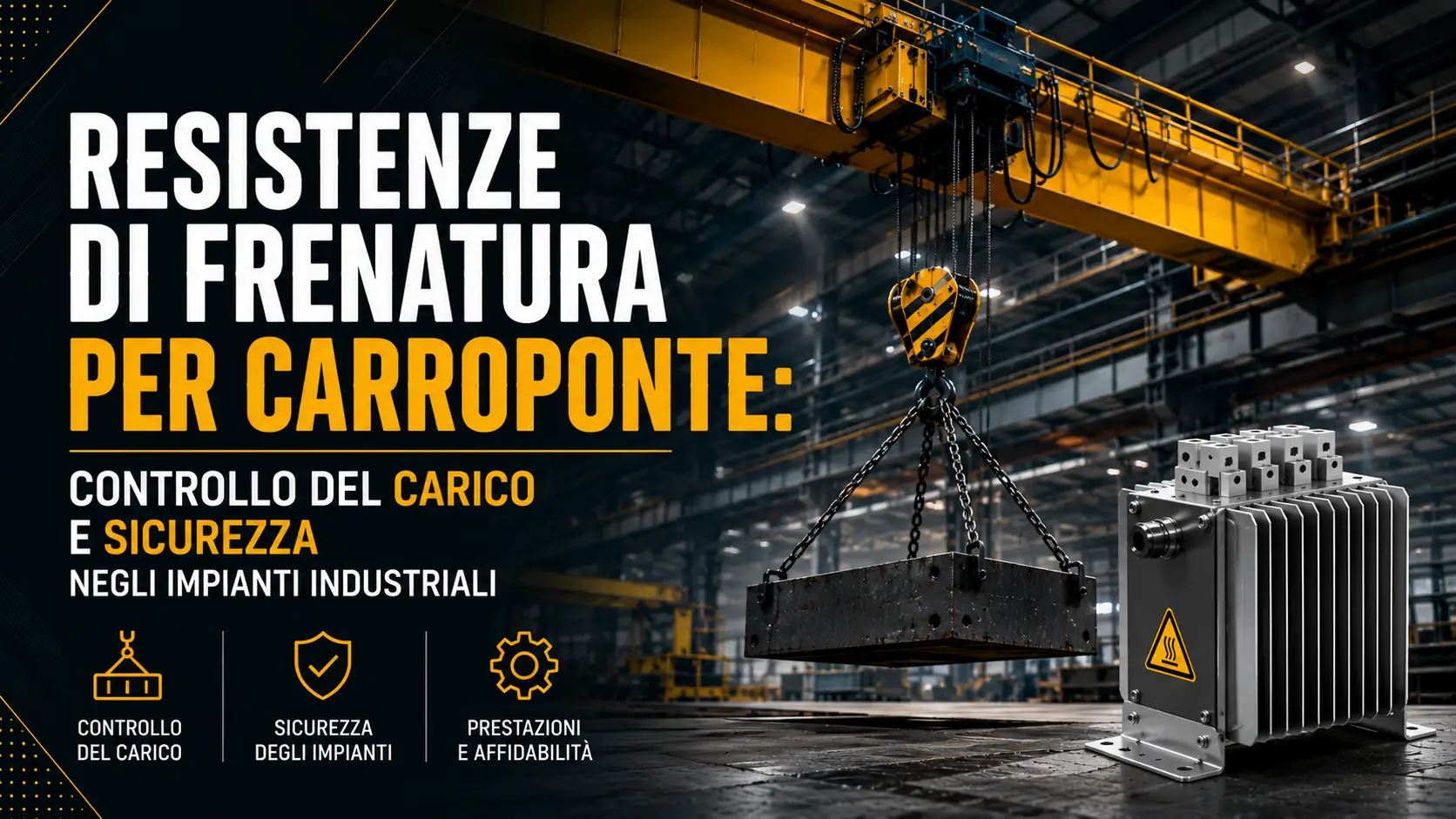 Resistenze di frenatura per carroponte: controllo del carico e sicurezza negli impianti industriali