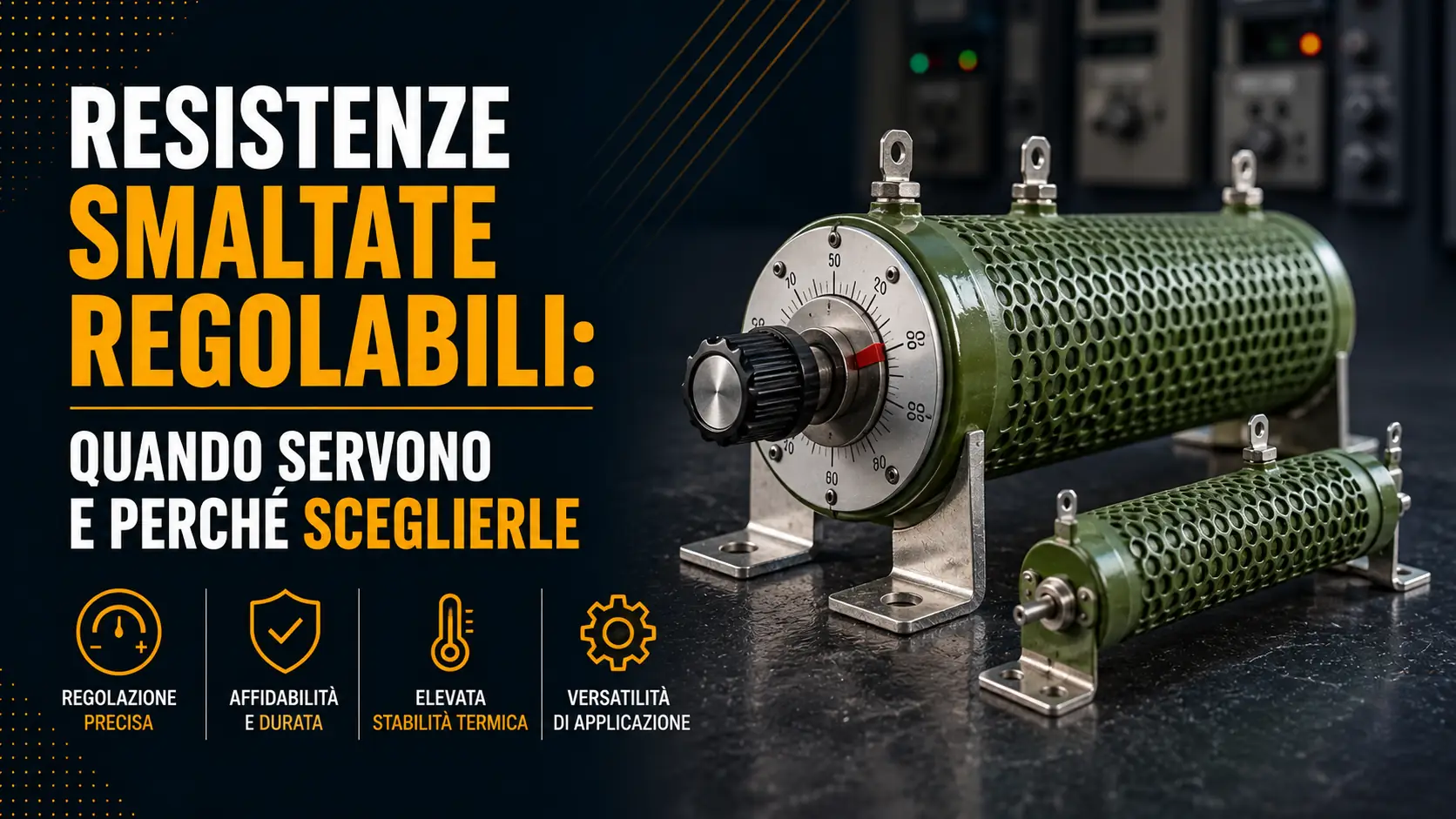 Resistenze smaltate regolabili: quando servono e perché sceglierle