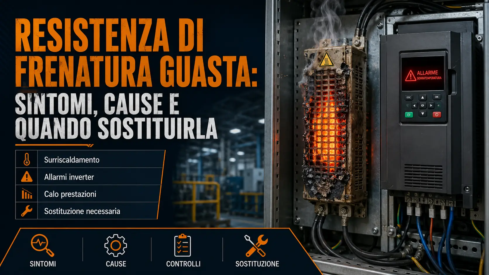 Resistenza di frenatura guasta: sintomi, cause e quando sostituirla