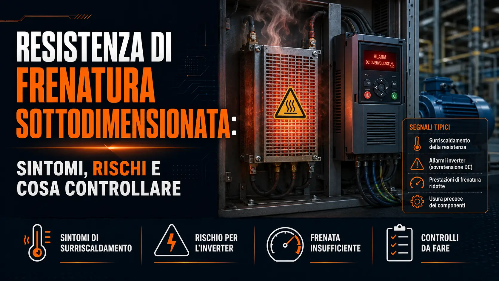 Resistenza di frenatura sottodimensionata: sintomi, rischi e cosa controllare
