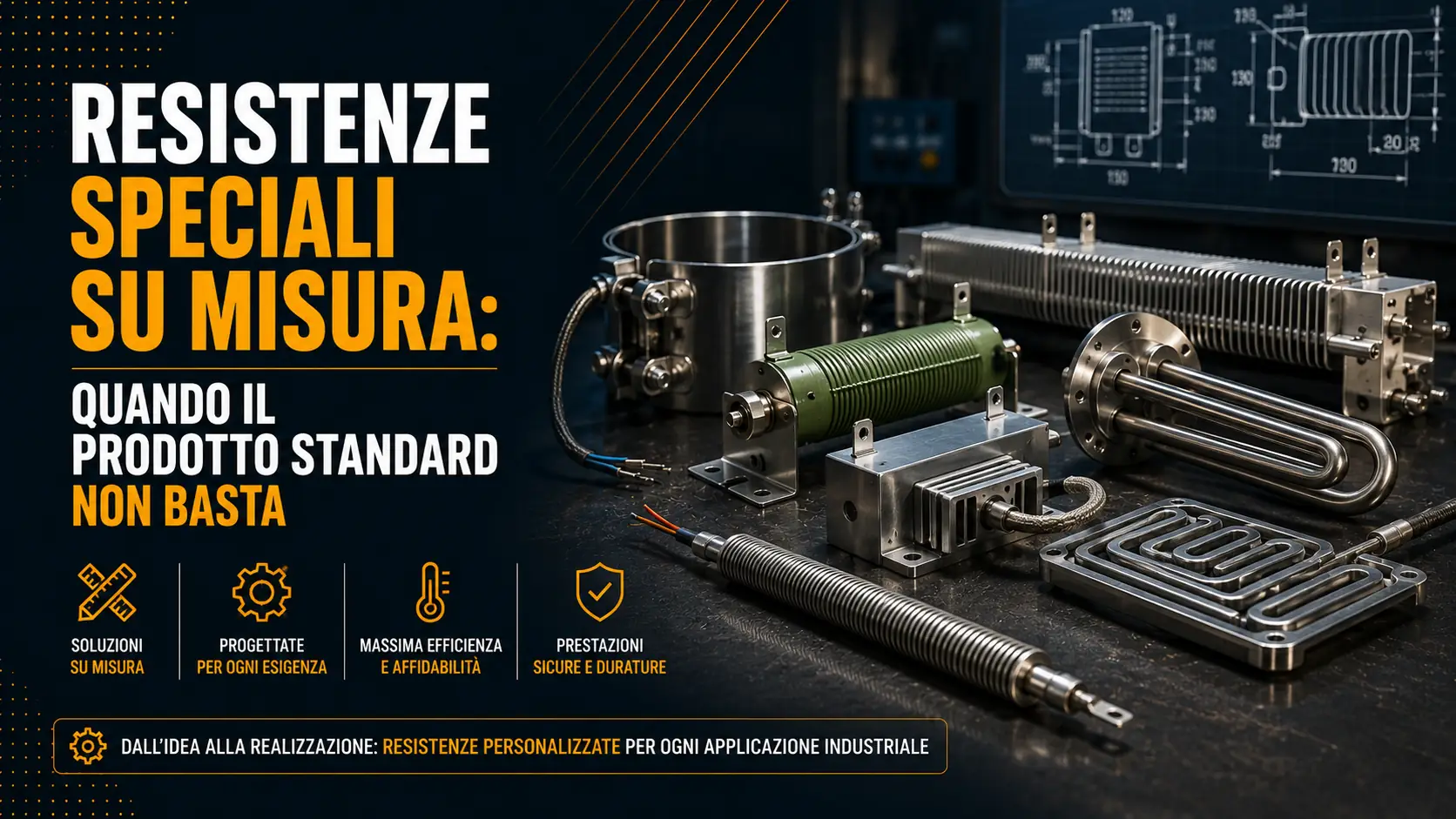 Resistenze speciali su misura: quando il prodotto standard non basta