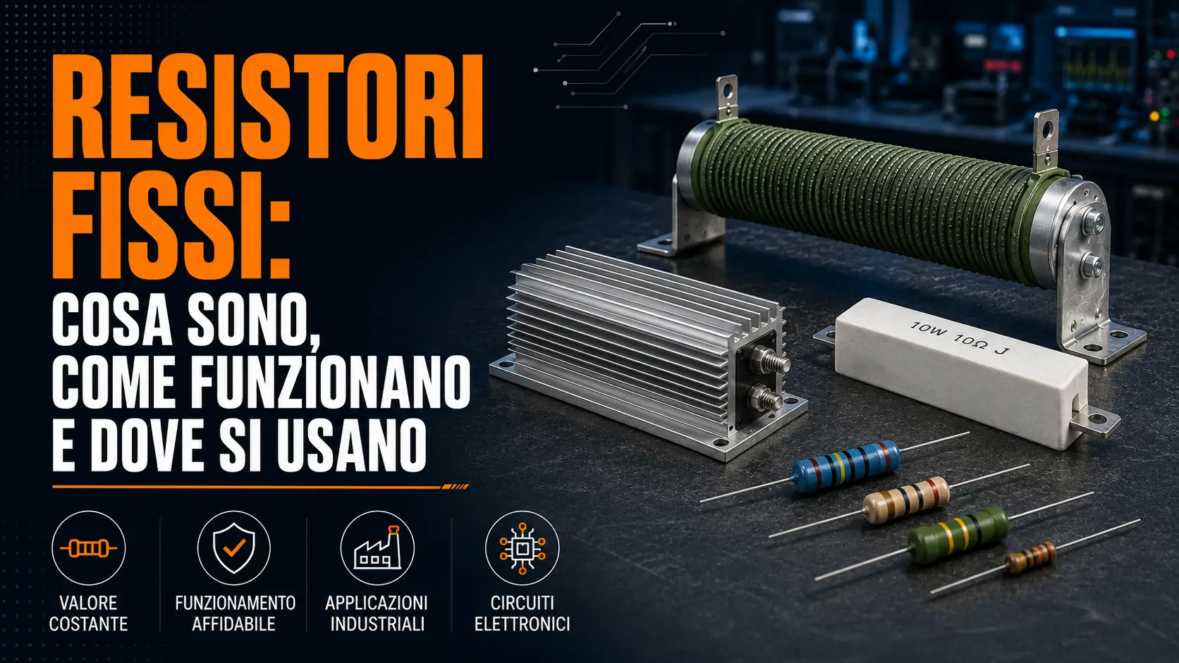Resistori fissi: cosa sono, come funzionano e dove si usano