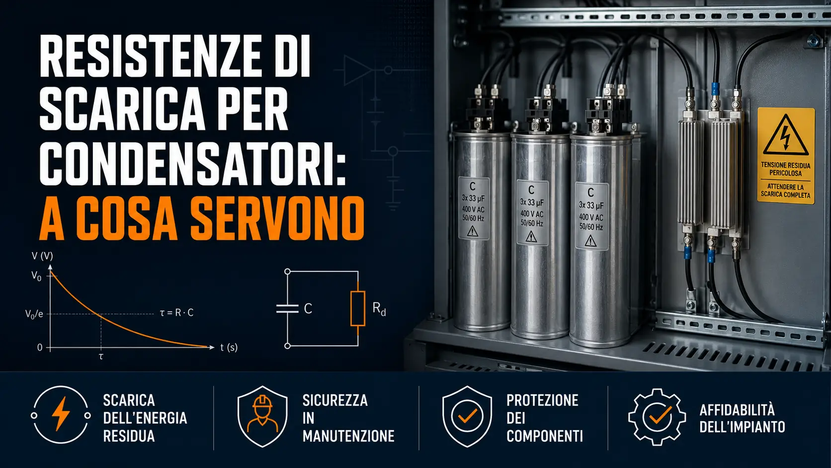 resistenze di scarica per condensatori